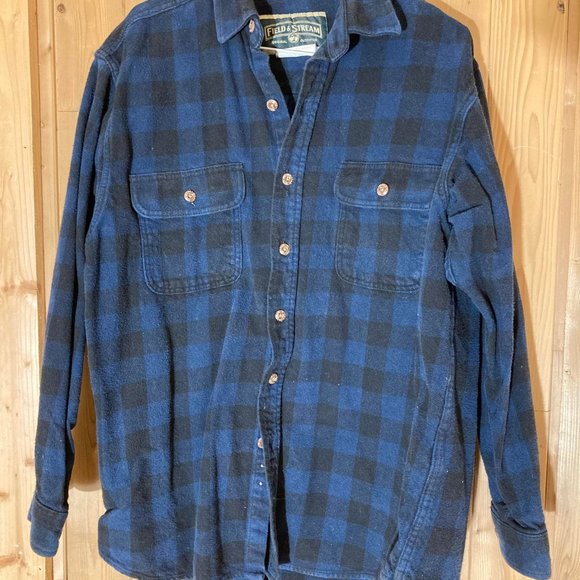 Vintage Field & Stream Thick Flannel Shacket XL - Picture 2 of 3